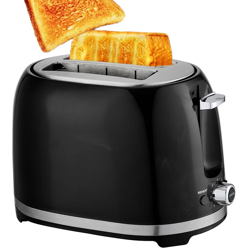 Anbolife Toaster 2 Slice Toaster with Wide Slots & Removable Crumb Tray Toasters with 7 Shade Settings Bagel, Cancel, Defrost