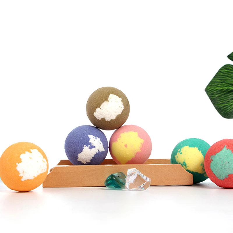 
OEM Private Label Custom LOGO Packaging Gift Set Rich Bubble Vegan Natural Organic Colorful Fizzy Bath Bombs 