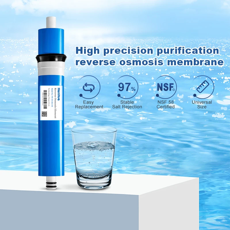 High desalination 97%  1812-50GPD  Reverse Osmosis Membrane for under sink water filter