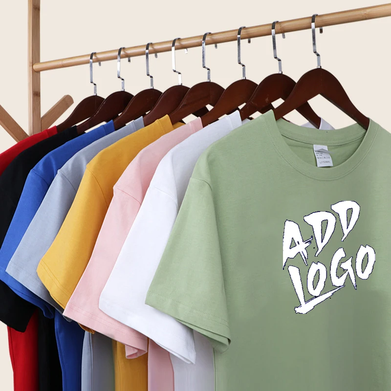 High Quality 100% Cotton Women T Shirt Custom Printing Your Own Brand Logo