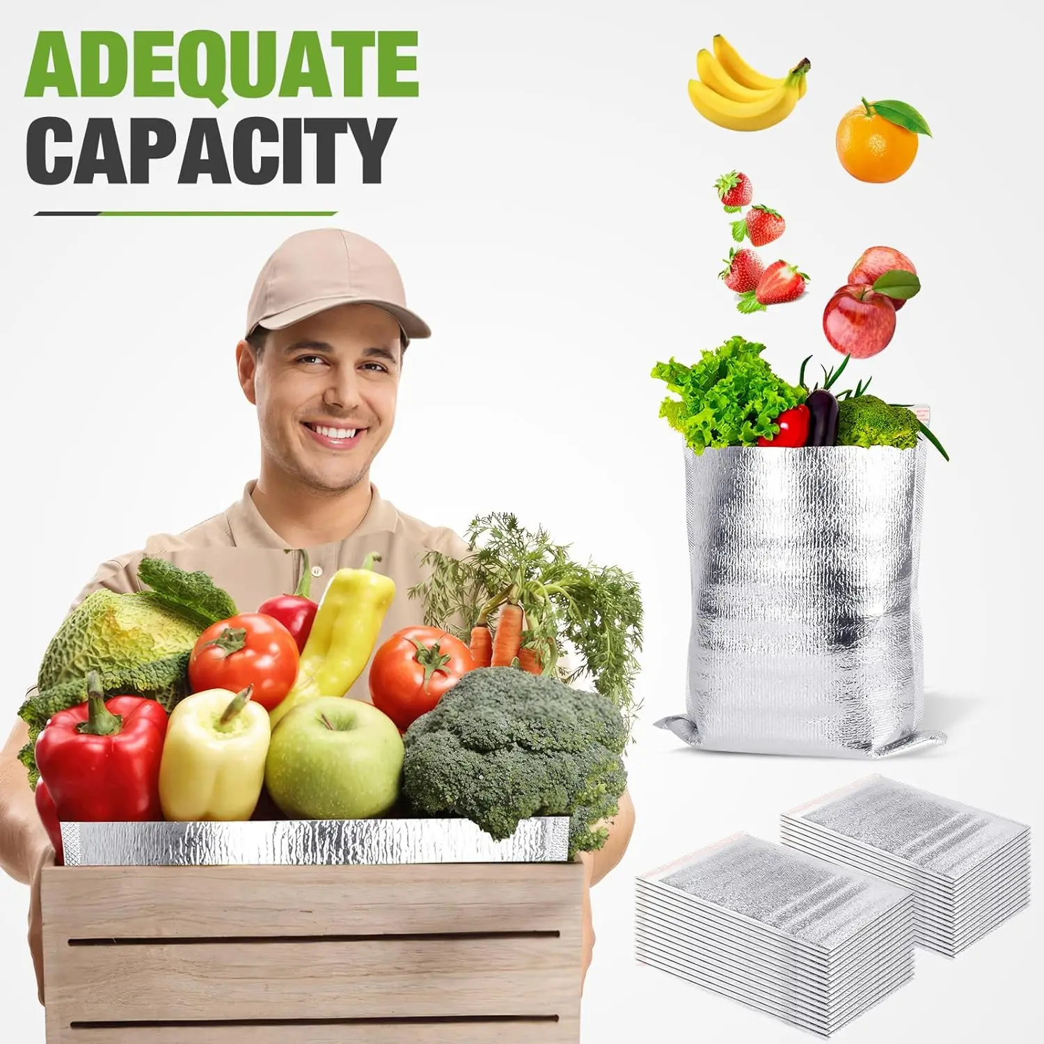 large folding coffee carrier lunch box thermal bag hot and cold boxes insulating insulated food delivery bag for food delivery