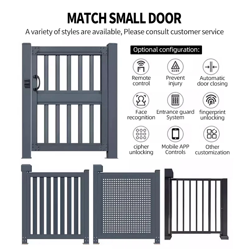 SWS Customized Security Main Entry Automatic Sliding Gate Automatic Car Access Telescopic Sliding Gate