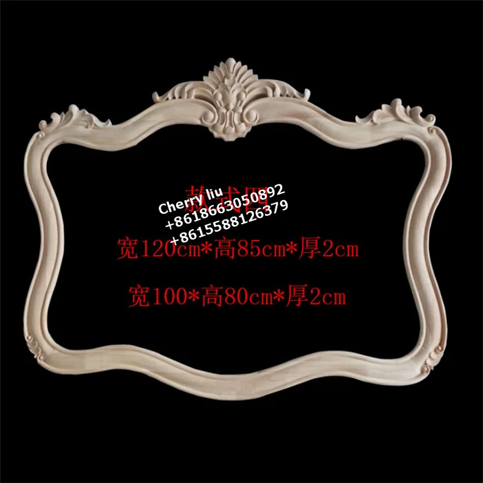 CNC Carved Custom Wood Carving Furniture Mirror Frames