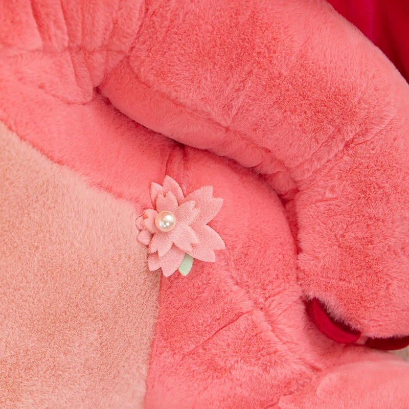 Wholesale customized pink cherry blossom Monster Stitch plush toys cartoon Monster Stitch plush toys