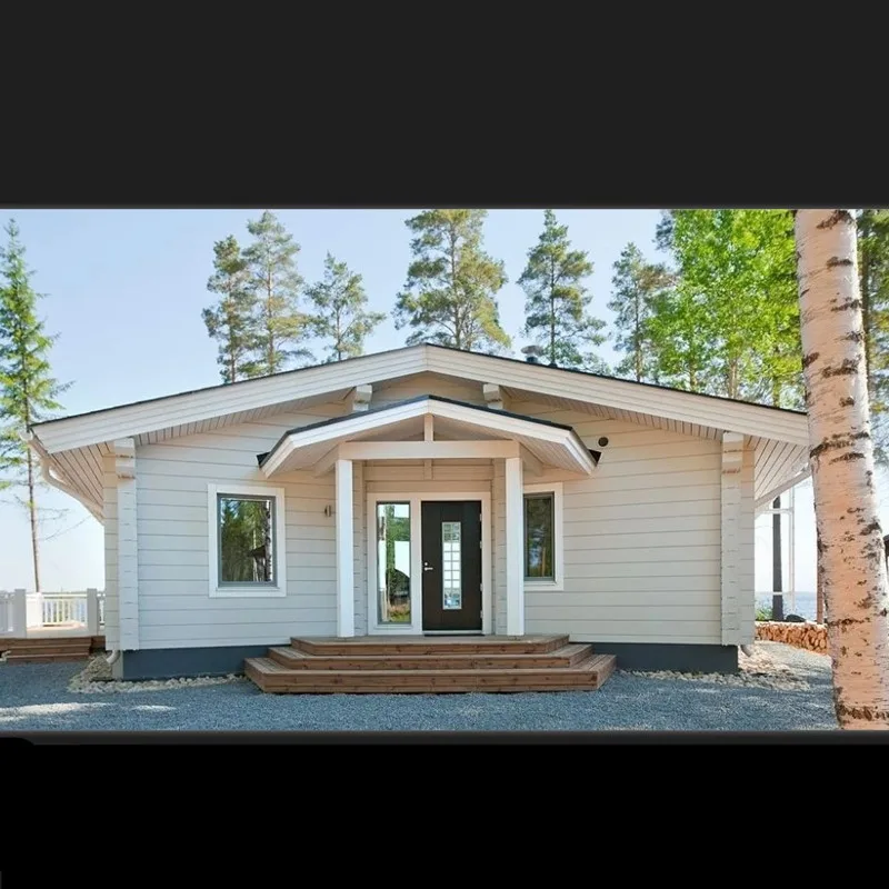 2020 Fashion style prefabricated homes luxury villa prefabricated house kit wooden prefabricated house easy assemble