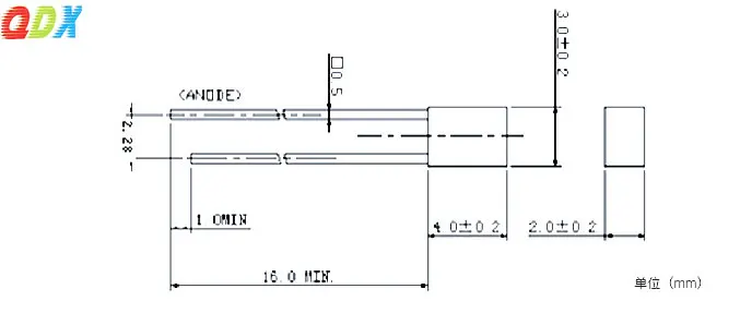 China Factory promotion 1*3*4mm Square LED yellow light-emitting diode 1*3*4mm Led Dip In Diode1000pcs/bag led module