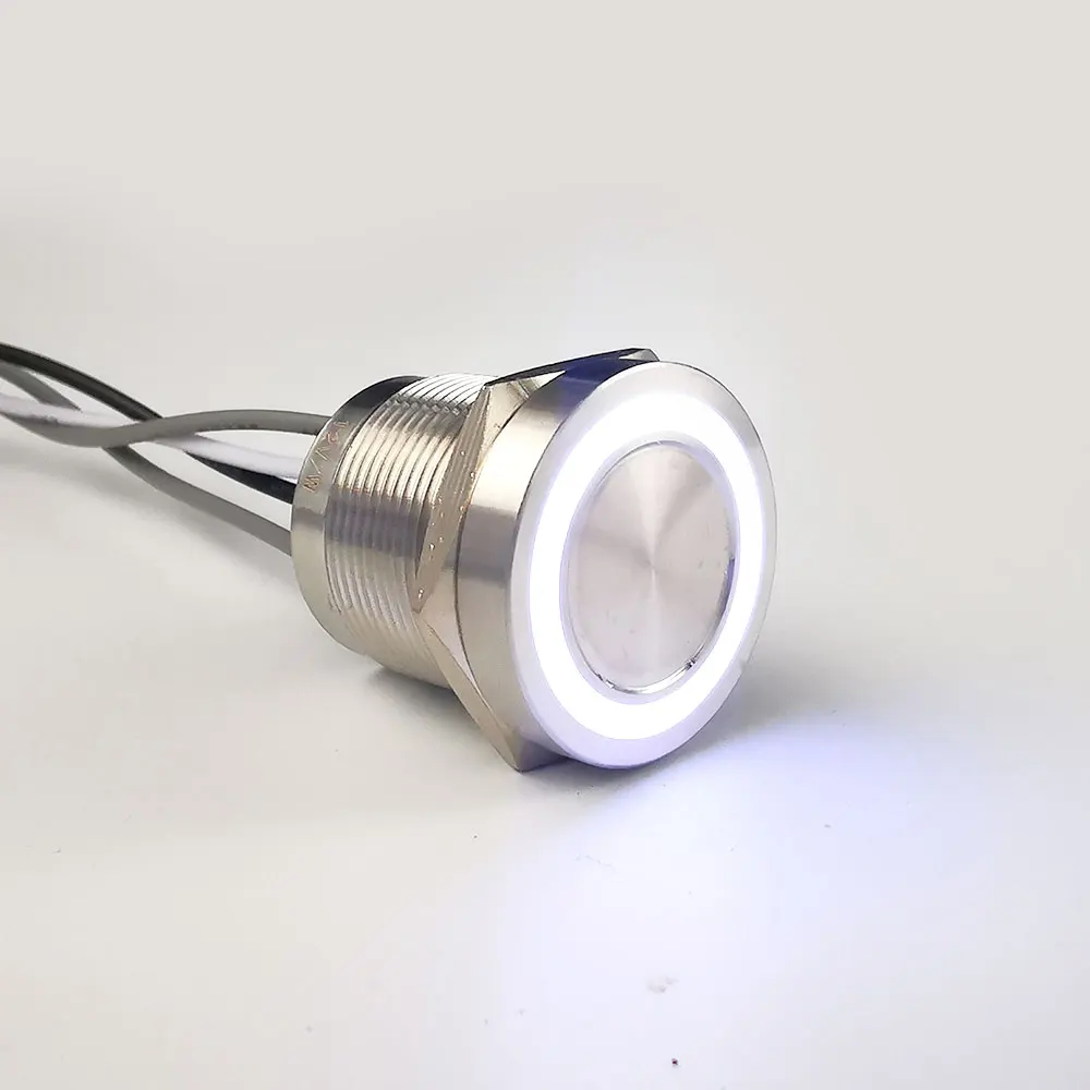 Metal Marine waterproof control usa underwater 16mm 22mm power push button piezo switch