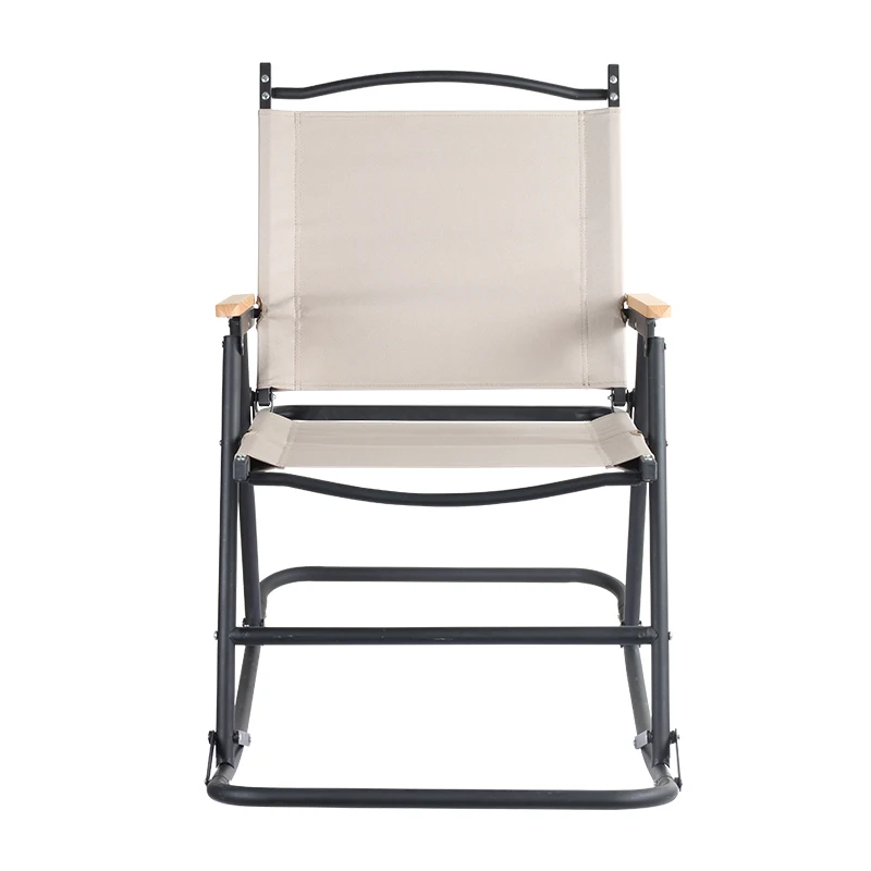 Factory OEM New Design Leisure Foldable Aluminum Frame Rocking Low Camping Chair Customized