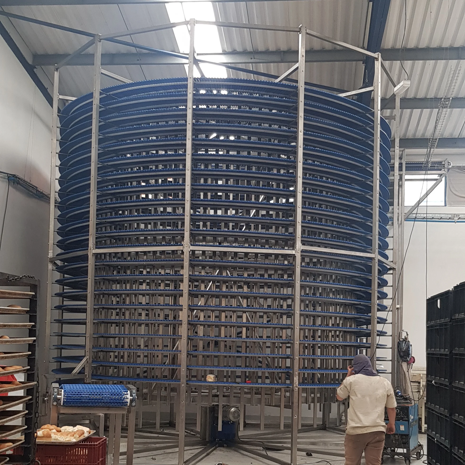 plastic modular food cooling equipment conveyor belt
