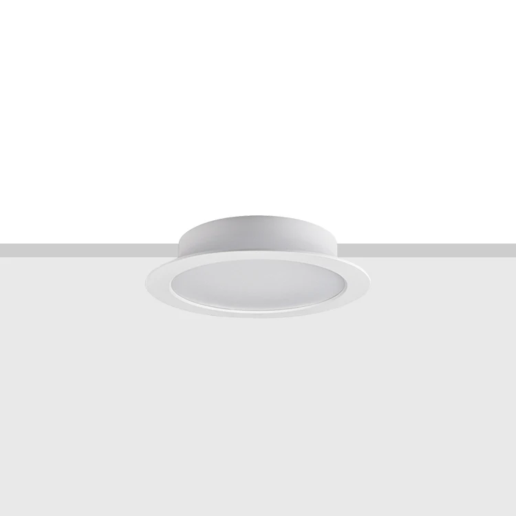 Office Fixture Recessed Ceiling Light Downlight 15W 22W 32W Round Housing Aluminum DALI Dimmable SMD LED Down Light