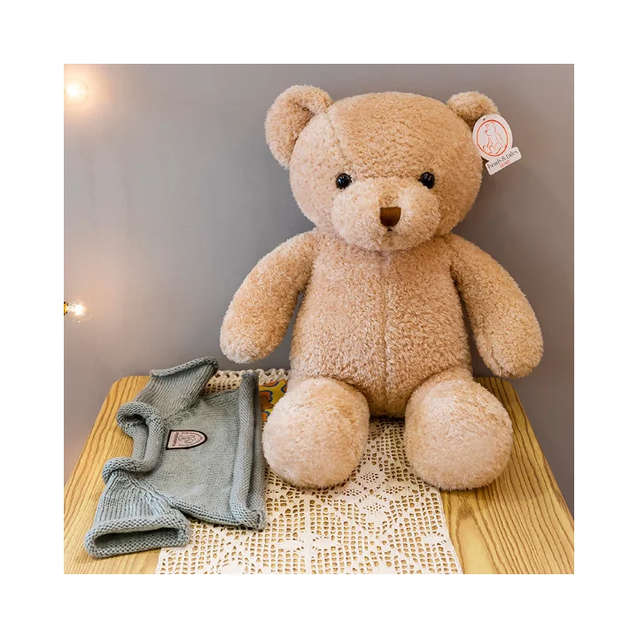 20 Designs Small Teddy Bears Bulk Wholesale Plush Toy Soft Little Bear With Sweater Kids Stuffed Pillow Gift