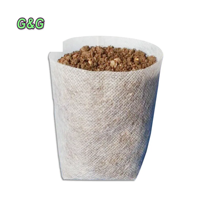 wholesale Environmental and non toxicity Seed Biodegradable Plant Nursery Bags Non Woven Fabric Grow Gardens Pots