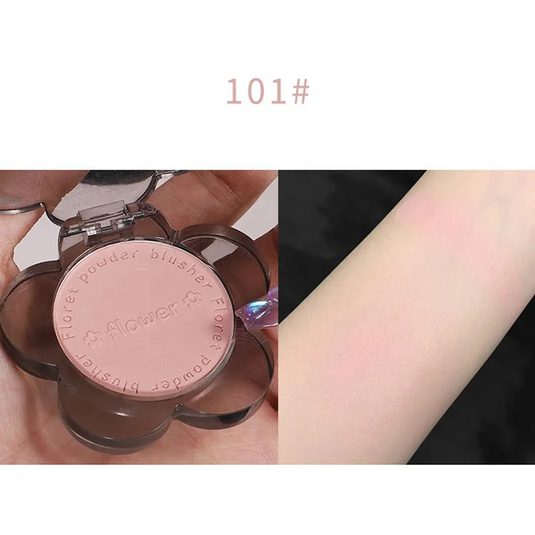 Wholesale 3 Shades Blusher Cream 2023 New Arrival Flower Shape Makeup Pretty Waterproof High Coverage Concealer Blush