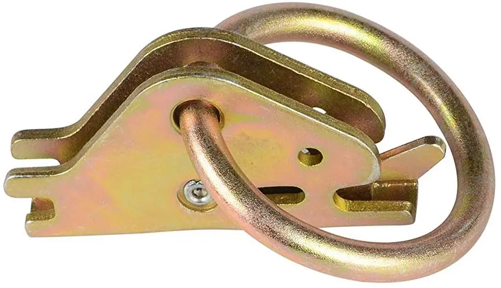 
10 pcs/set Steel E-Track O Ring Tie-Down Anchors Cargo Loads in Flatbeds Trailers Van Trucks Pickups Tie Down 