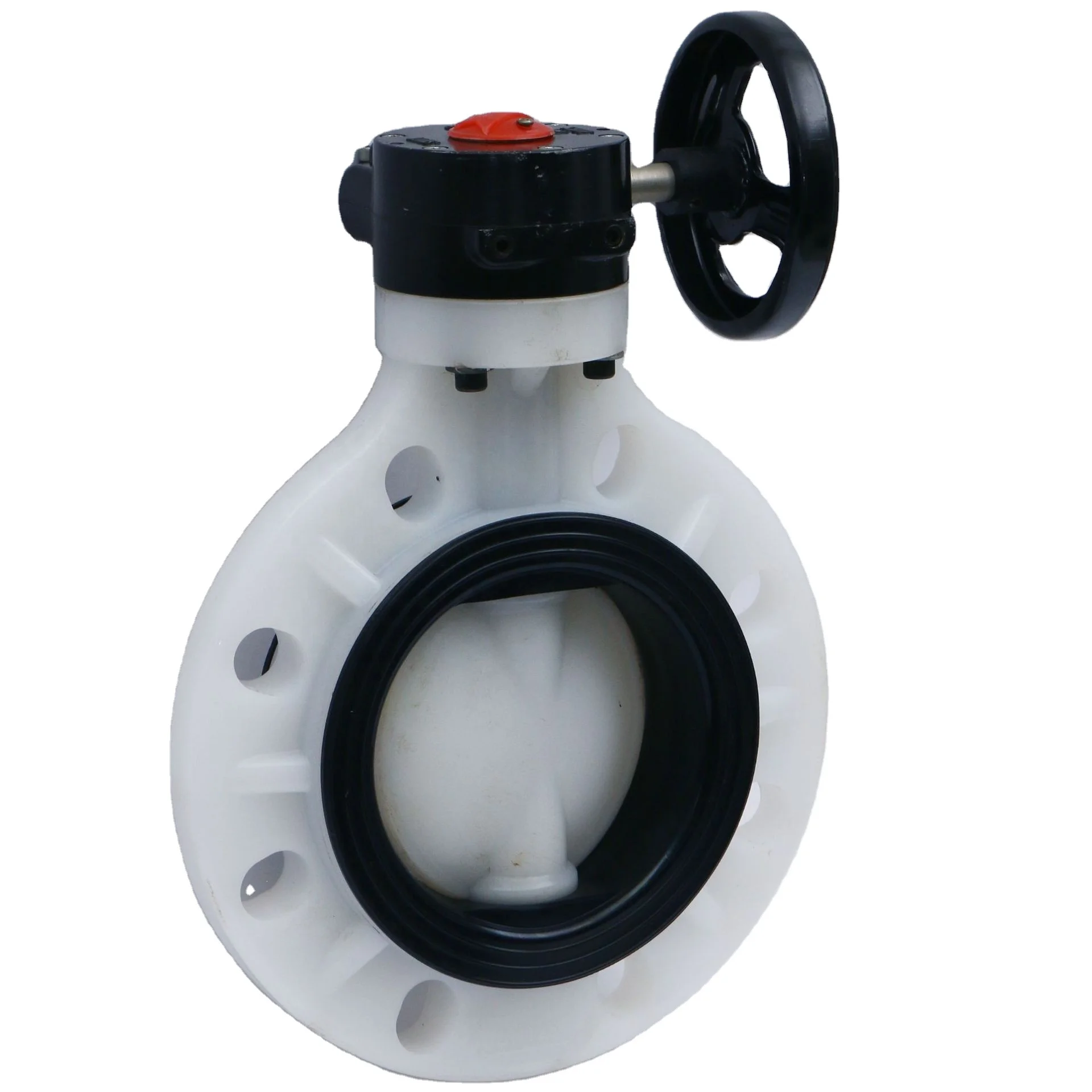 Hot sale PP-H/PVDF/CPVC PN16/PN10 Full Plastic Handle Clamp Center Line Butterfly Valve for Chemical Industry water treatment