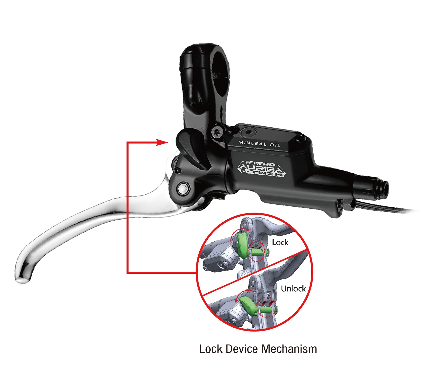 TEKTRO HD-E525 Hydraulic Disc Brake - E-Bike Collection Twin Brake With power cut-off sensor