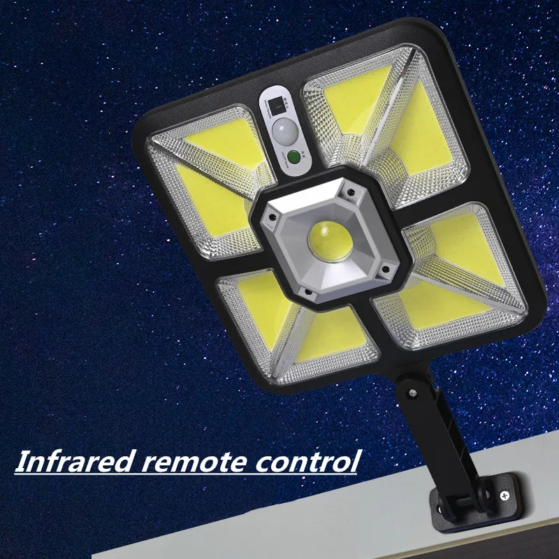 New Human Body Induction Solar Outdoor Light Solar Rechargeable LED Garden Light 3 Working Modes Solar Light