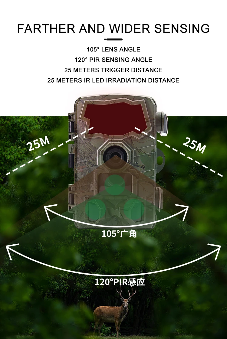 H888WIFI wildlife cameras with night vision motion activated waterproof  online camera hunting deer camera solar panel wifi