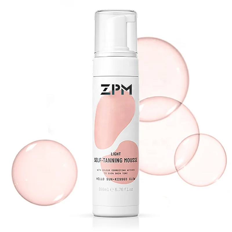 ZPM OEM/ODM Private Label Vegan Fake Tan Foam Bronzing Sunless Self Body Tanning Mousse