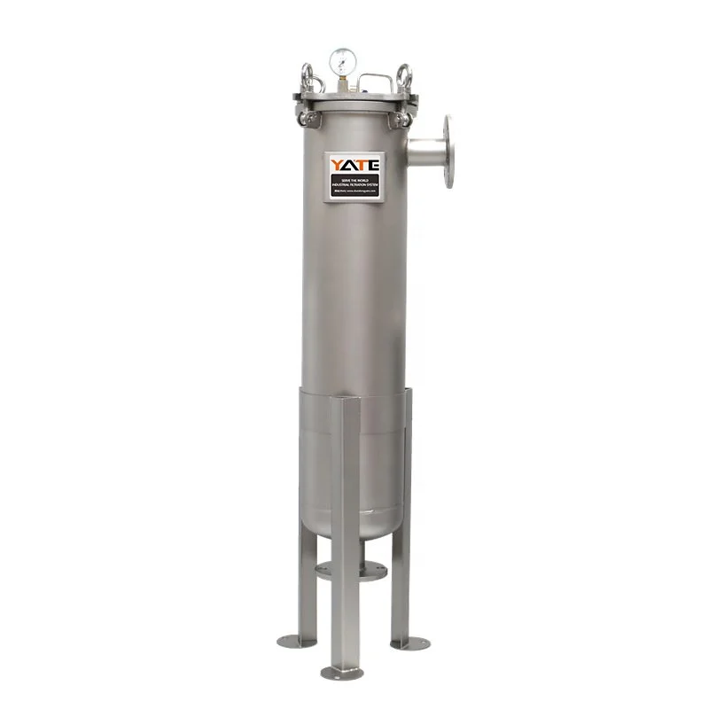 Industrial filtration system filter vessel stainless steel bag filter housing