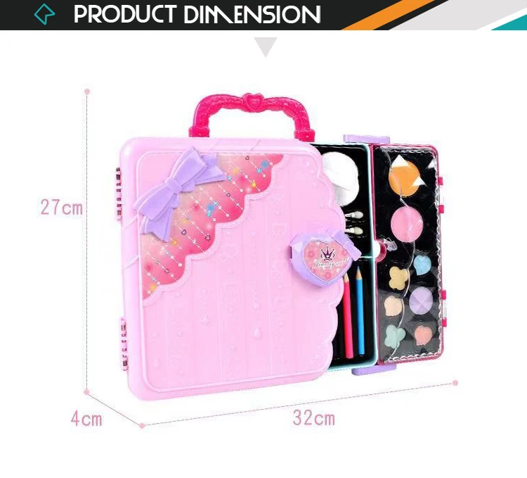 New girls makeup kit doodle magic drawing book set diy paint toys