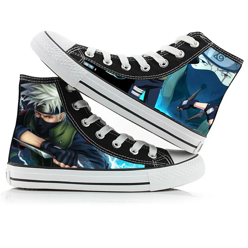 
wholesale high top couple design 2 canvas casual man naruto shoes with discount 