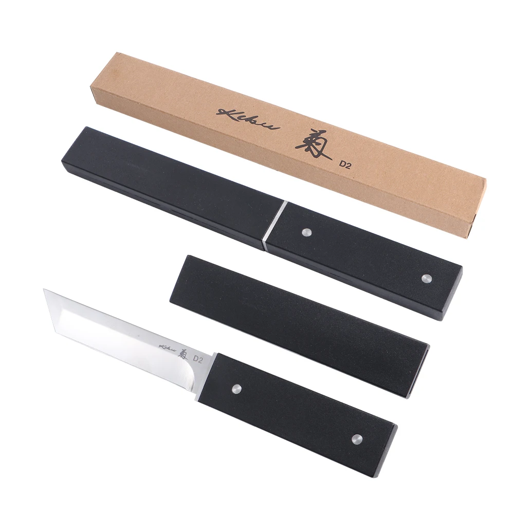 3CR13 Stainless Steel Camping Knife Tool Kit Tactical Survival Straight Knives with sandalwood handle