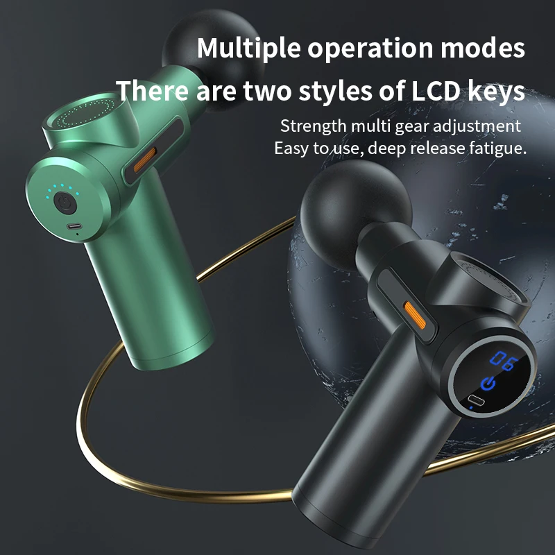 32 Speed Massage Gun Mini LCD Display Electric Massager Deep Muscle Body Massage Fascia Guns For Body And Neck Vibrator Fitness