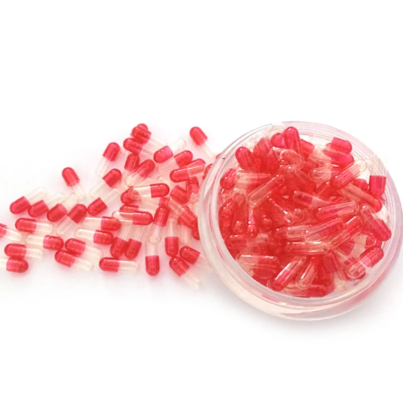 2022 China price size 0 RED color empty medicine capsule