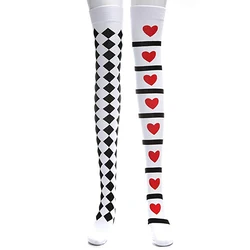 Оптовая продажа, женские колготки для косплея, танцевальные колготки с красным сердцем, чулки, костюмы