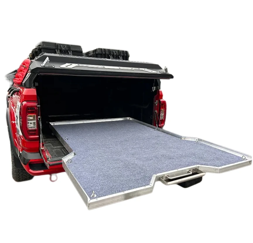 Sun Resistant Rear Bucket Slide Drawer Tray Load-Bearing Expanding Storage Space Pickup Push-Pull Tray