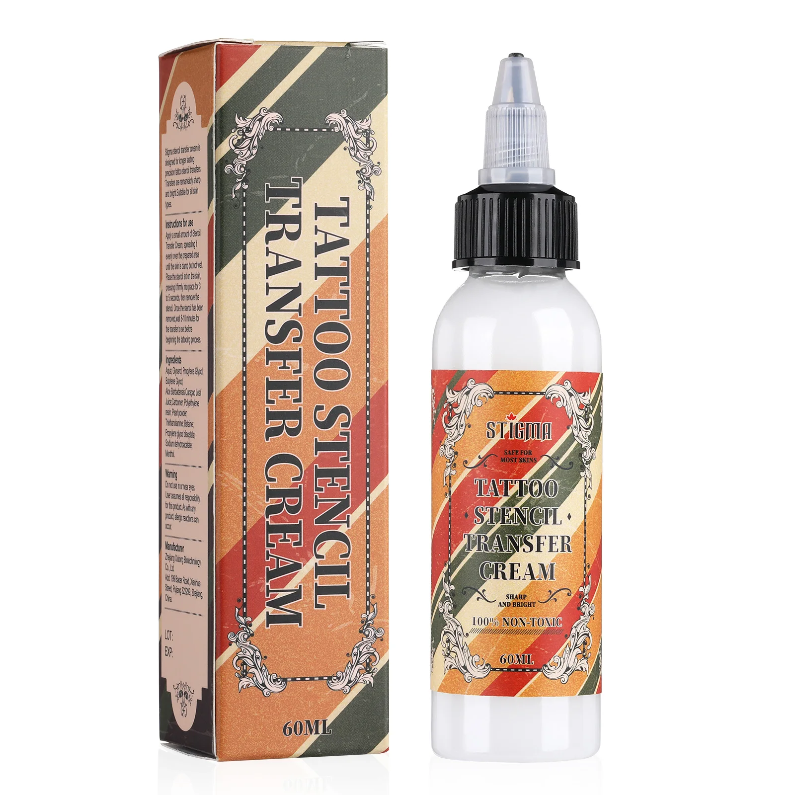 Stigma high quality durable clear tattoo stencil transfer cream