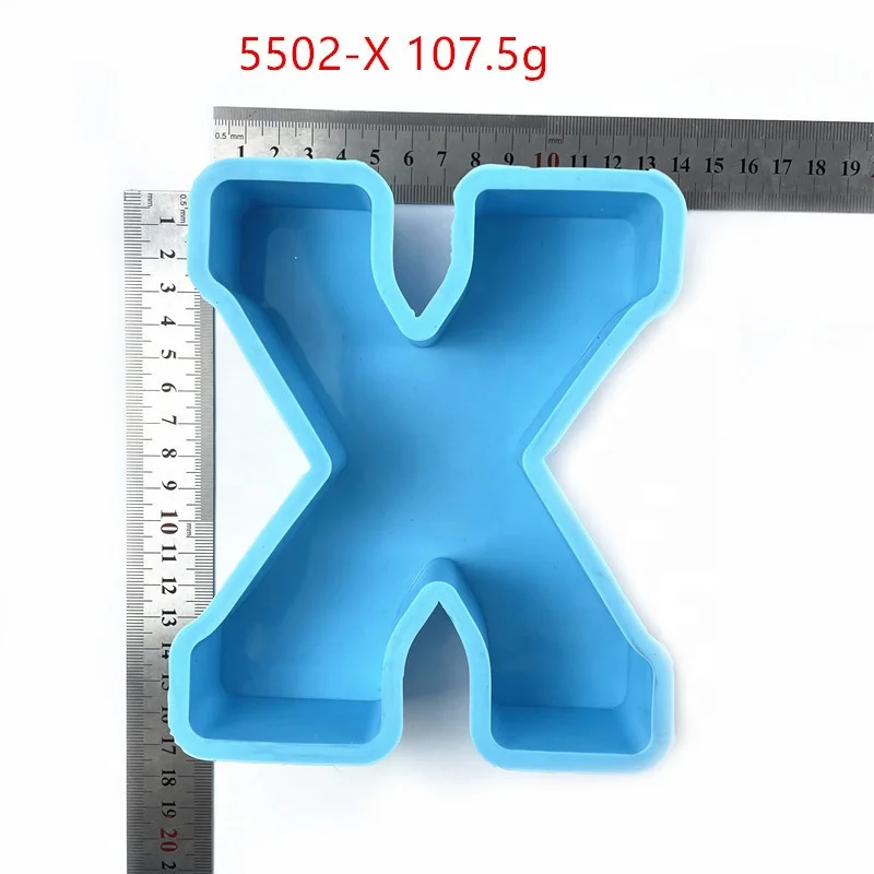 Big size letter mold large alphabet silicone 26 alphabets 6 inch epoxy silicone resin mold alphabet