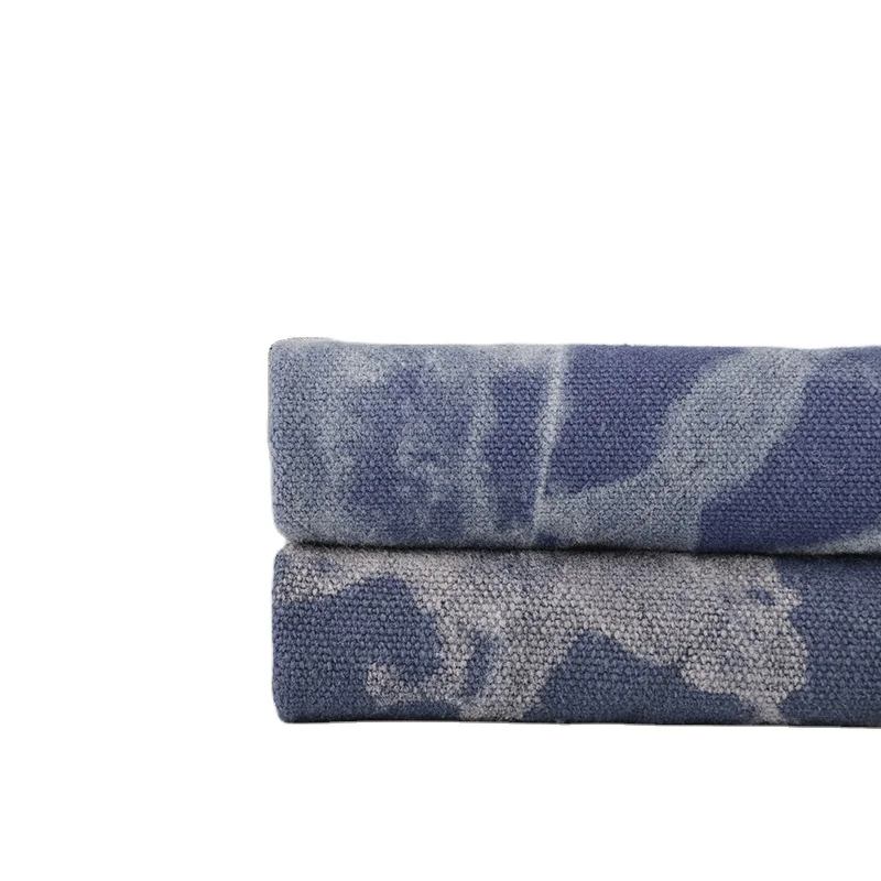 Thickened encrypted wash canvas tie-dye cloth gradient dyed canvas handbag case bag shoes hat tablecloth fabric