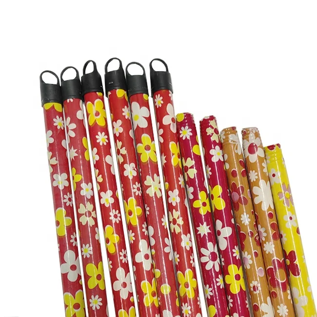 Eucalyptus  Beautiful Flowers PVC Coated Wooden Broom Handle
