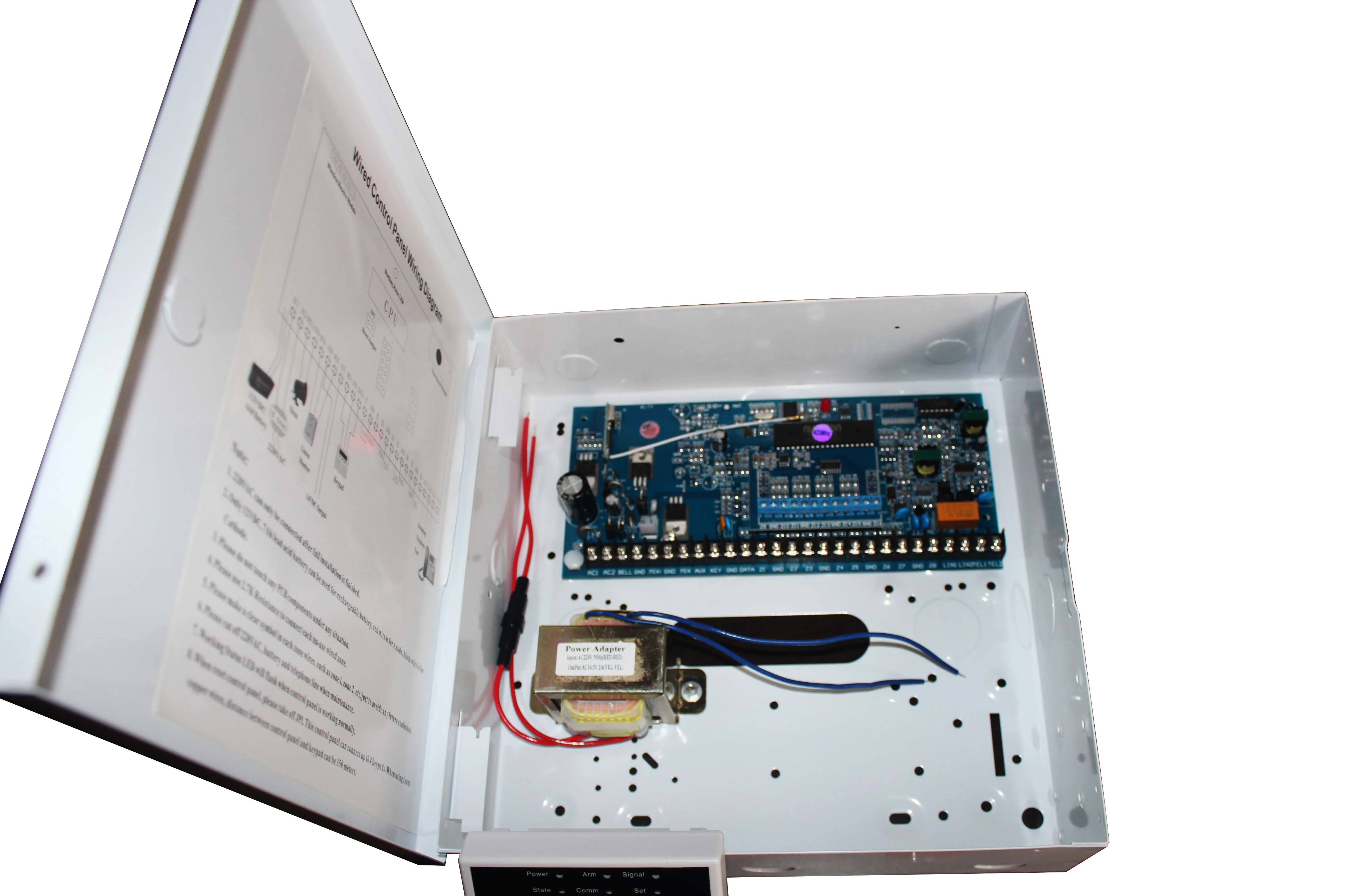Рубчатый вельвет безопасности WL-TX-8 металлическая коробка PSTN телефонной линии сигнализация Поддержка ID контакта
