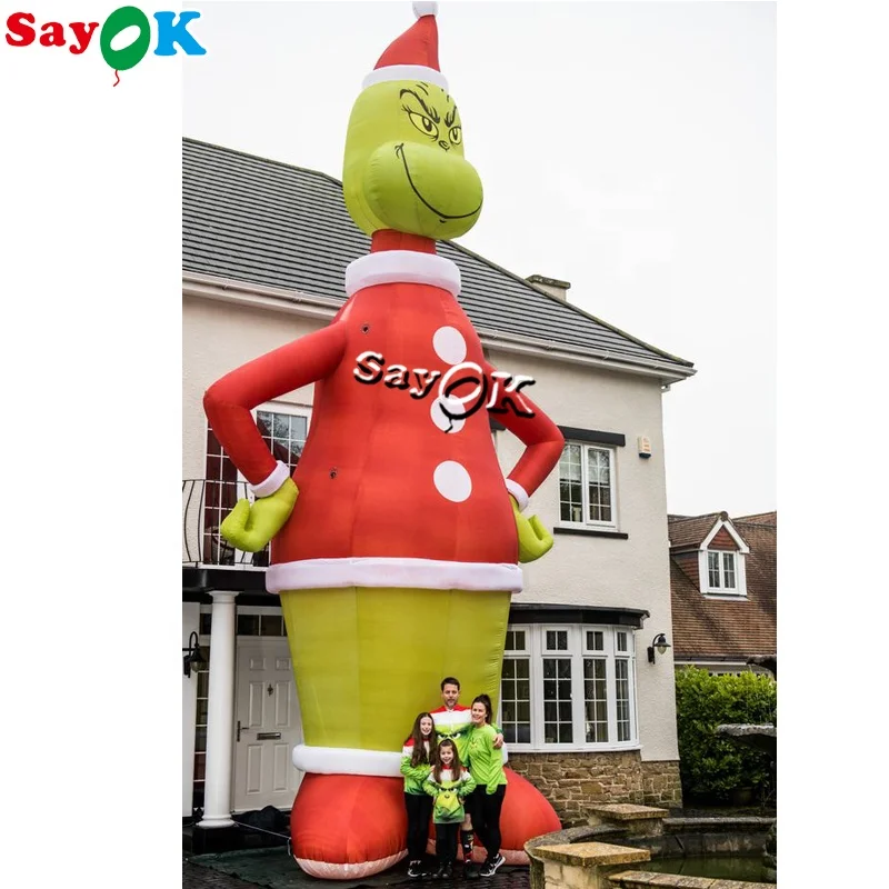 Christmas Inflatable Outdoor Yard Decoration Giant Inflatable Monster Grinch