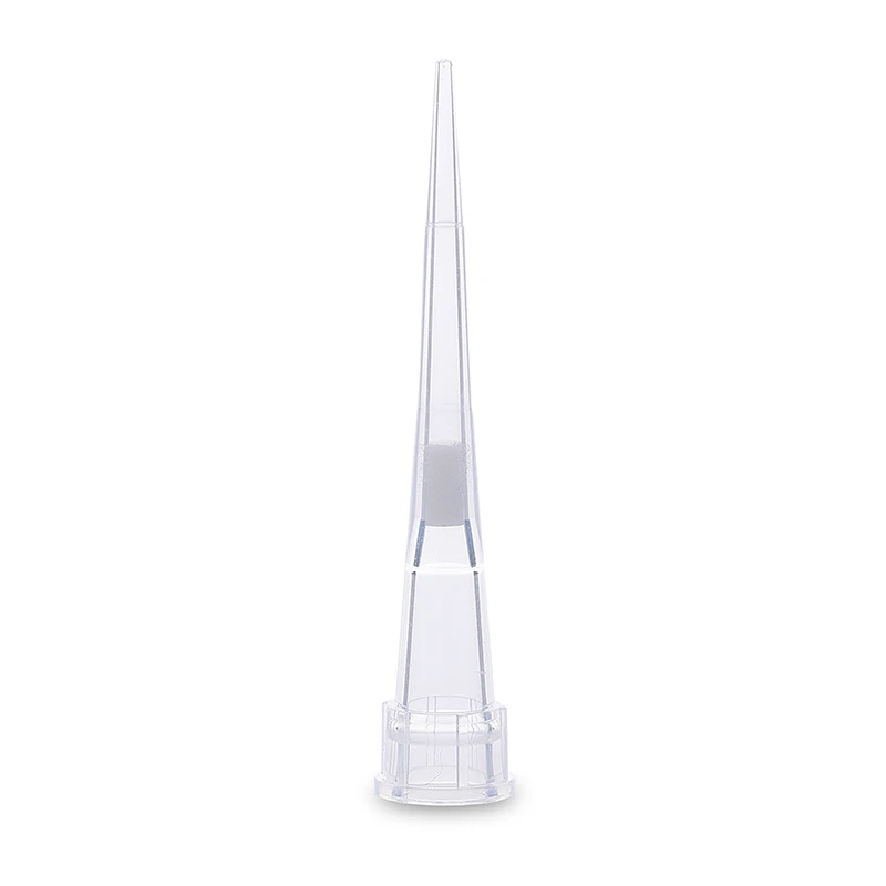 Sterile low retention Laboratory Plastic Filter Pipette Tips in bag