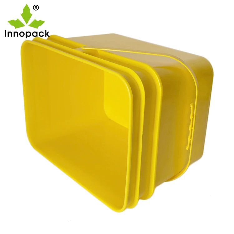 Quality manufacturers provide rectangular barrel, 20 litre chemical storage plastic bucket,  low price