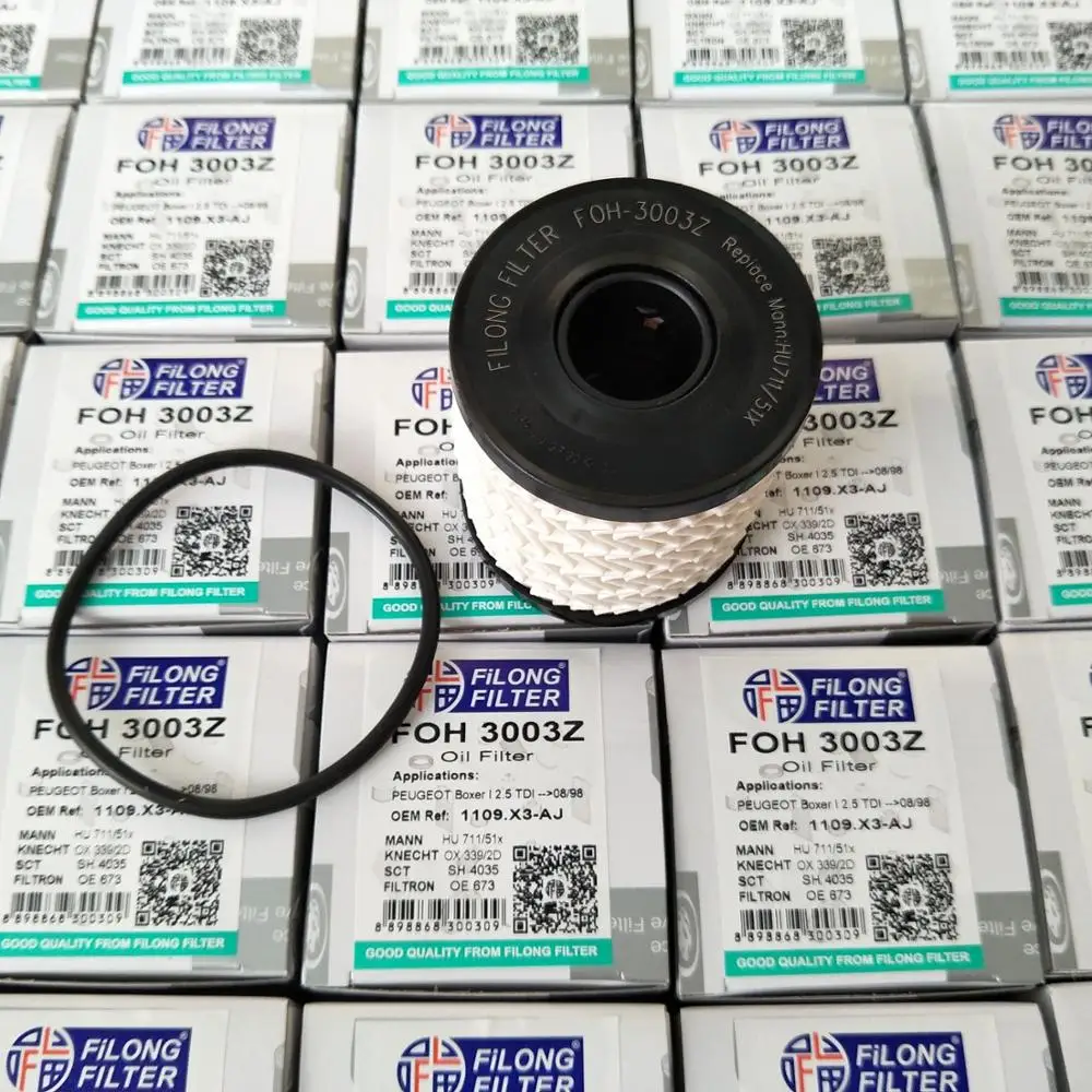 FILONG manufacturer high quality  Hot Selling  Oil Filter  FOH-3003Z 1109X3 HU711/51x OX339/2D E44HD110 OE673 CH10066ECO SH4035P