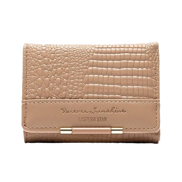 2024 New PU Soft Surface Simple Envelope Bump Color Hold Bag Folding Multifunctional Women Money Cclip Card Bag