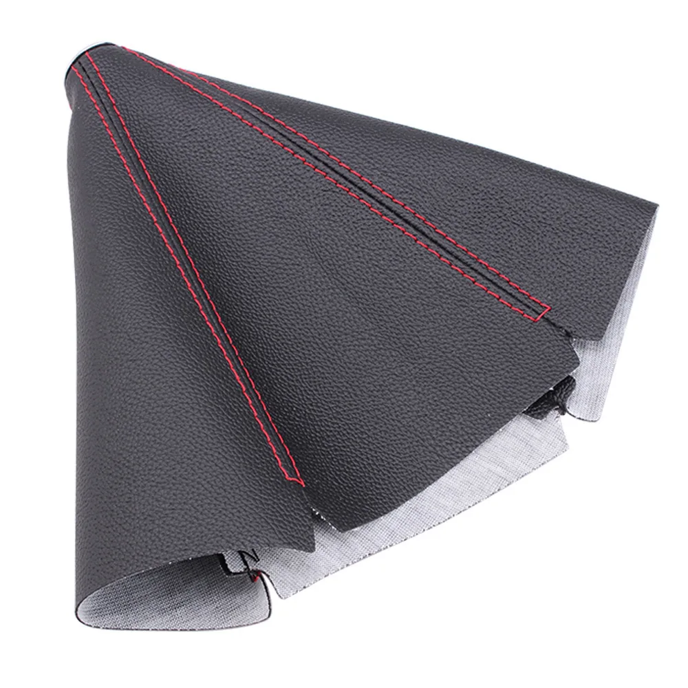 16mm Universal PU Leather Car Gear Shift Collars JDM Racing Gaiter Decoration Auto Car Manual Stick Knob Gear Shift Boot Cover