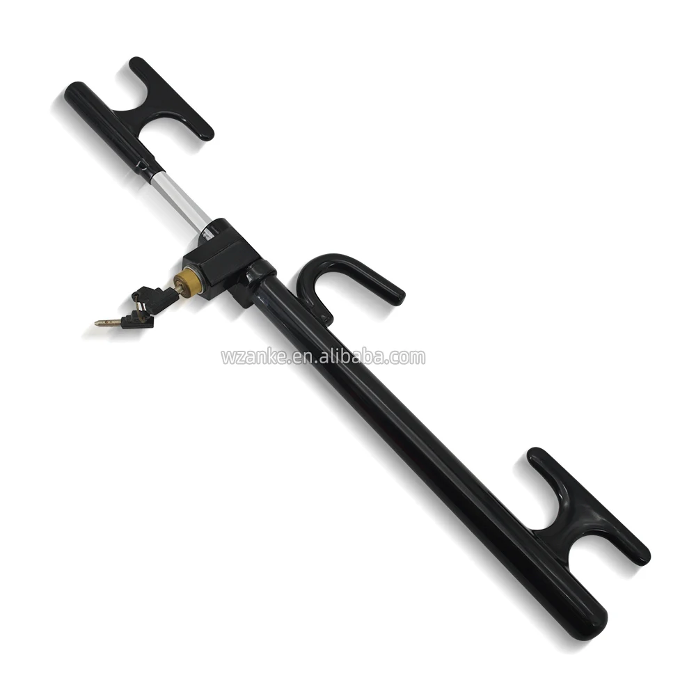 Universal Anti-Theft Clamp Heavy Duty Vehicle Safety Rotary Adjustable Lock Steering Wheel Lock