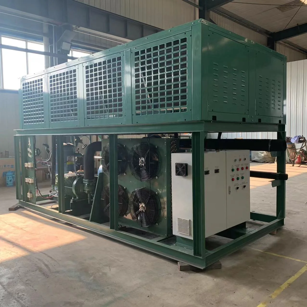 MOON 60HP Screw Compressor Condensing Unit for Cold Room Blast Freezer