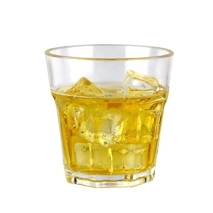 High quality acrylic cup drinkware transparent plastic beer mug anti-drop octagonal cup