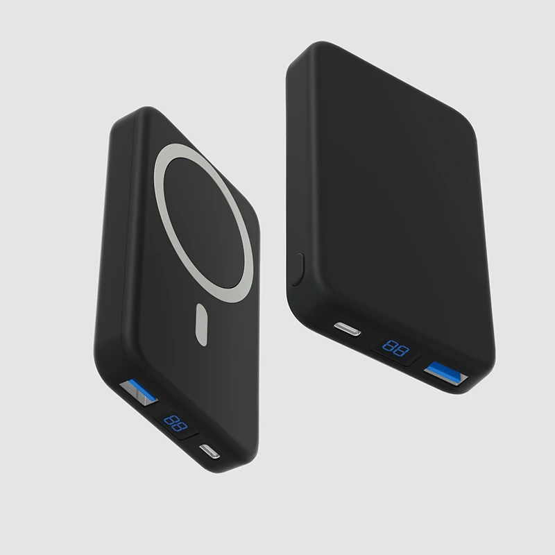 2021 портативный magsaf 15 Вт мини тонкий магнитный беспроводной внешний аккумулятор быстрая зарядка 10000 мАч беспроводной магнитный внешний аккумулятор