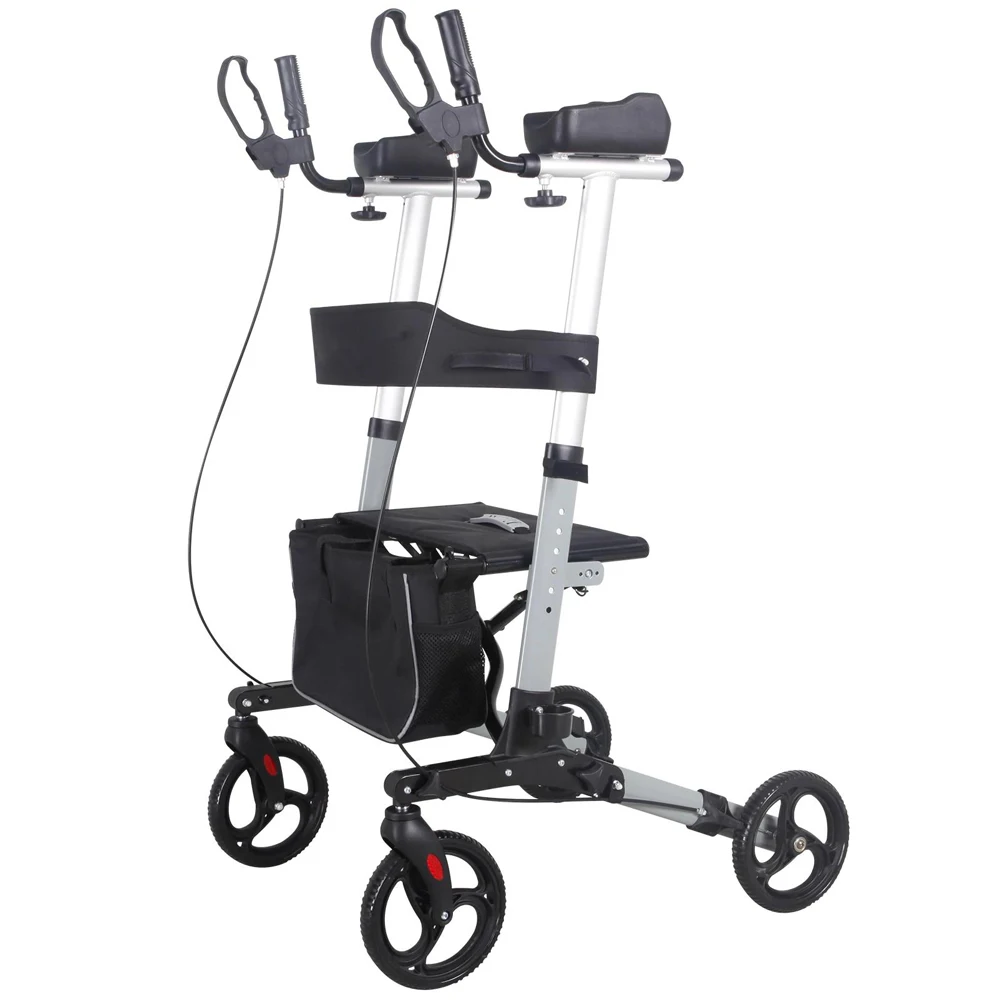 Best Choice Lightweight Foldable Portable Rolling Walkers 4 Wheels Walking Walker Rollator