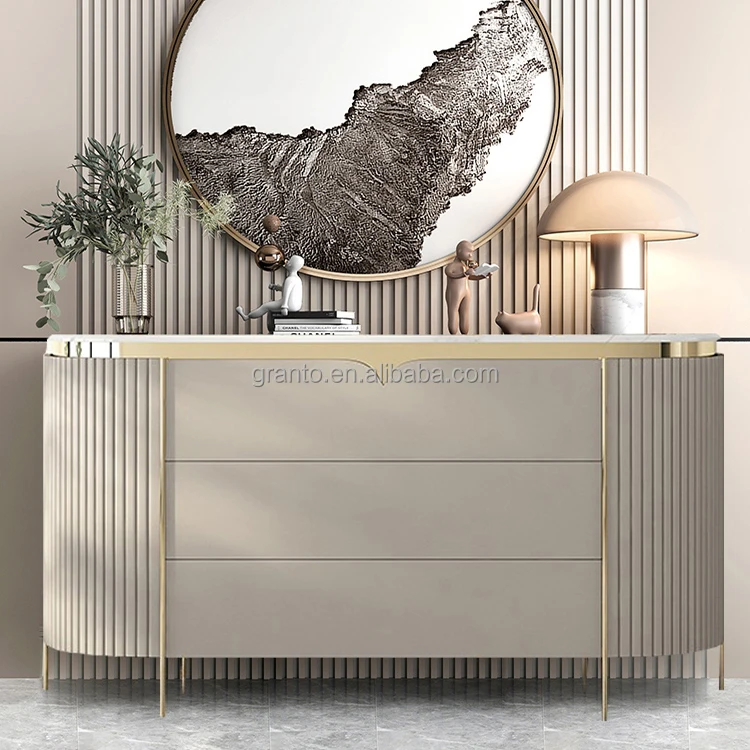 Customized color living room side table home use furniture black color side cabinet wood frame dining room storage table