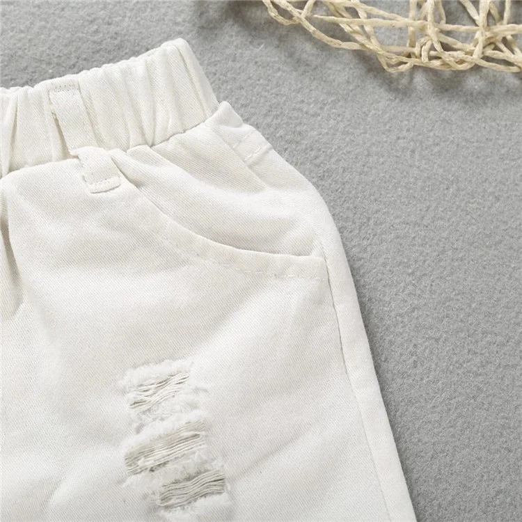 
2020 summer kid boys clothes Flower Shirts+ Denim shorts 2pcs baby boys Gentleman Suit kid clothes set 