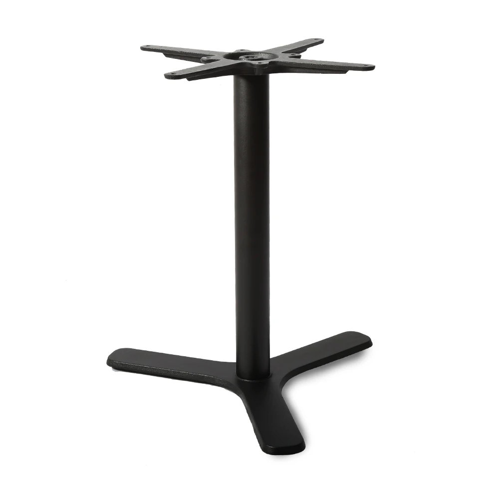 Chuangdi  tischgestell 3 legs flat cross base cast iron table legs for outdoor table